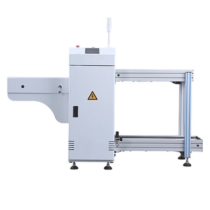 HW-X100 automatic PCB unloader with Siemens PLC for efficient SMT production line output