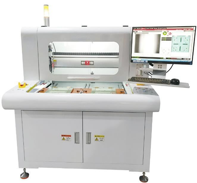 Offline PCB router depaneling machine for clean stress-free cutting after SMT assembly