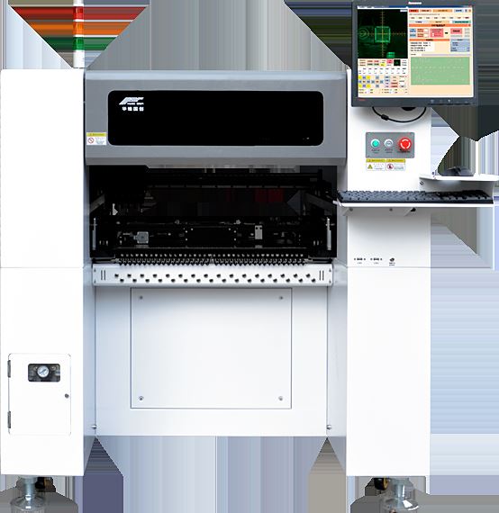 HW-T8-72/80F 8-head high speed pick and place machine with 80 feeder positions for large-scale production