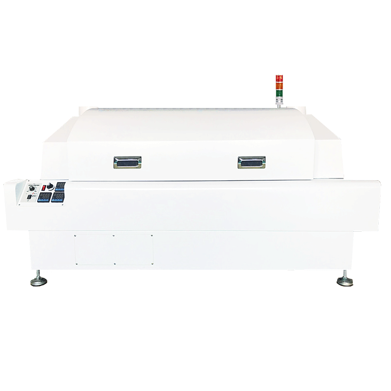 HW-R306 desktop 3-zone reflow oven with PID temperature control for lab prototyping and small batch soldering